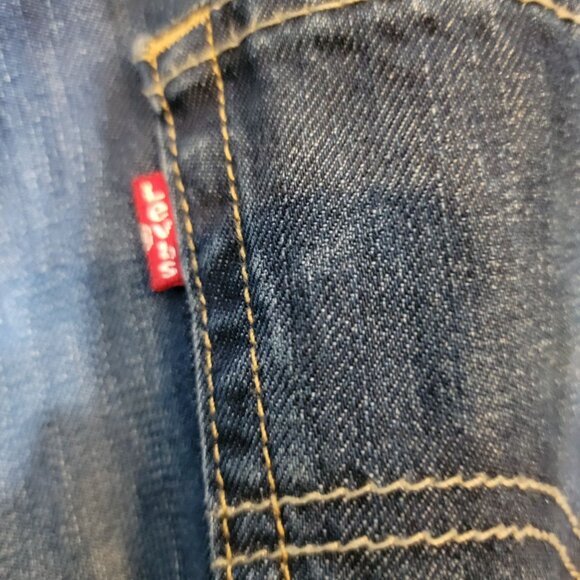 Levis 569 Wide Straight Leg Jeans Size 36X30 Men's Blue Denim - Picture 5 of 8